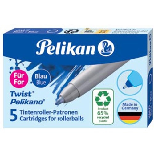 Pelikan PELIKAN VULLING VOOR PELIKANO/TWIST, BLAUW, DOOS MET 5 STUKS