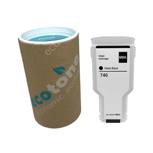 Ecotone Ecotone ink (replaces HP 746 P2V83A) matte black 300ml CC