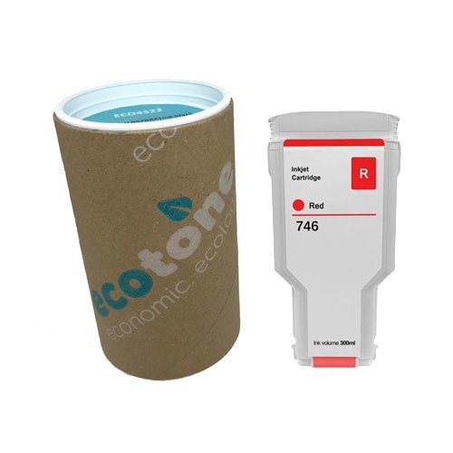 Ecotone Ecotone ink (replaces HP 746 P2V81A) red 300ml CC