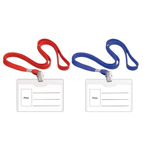 Forpus Forpus Badge koord 54x90mm transparent rood