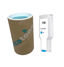 Ecotone Ecotone ink (replaces HP 738 498N5A) cyan 130ml CC