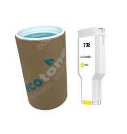 Ecotone Ecotone ink (replaces HP 738 498N7A) yellow 130ml CC
