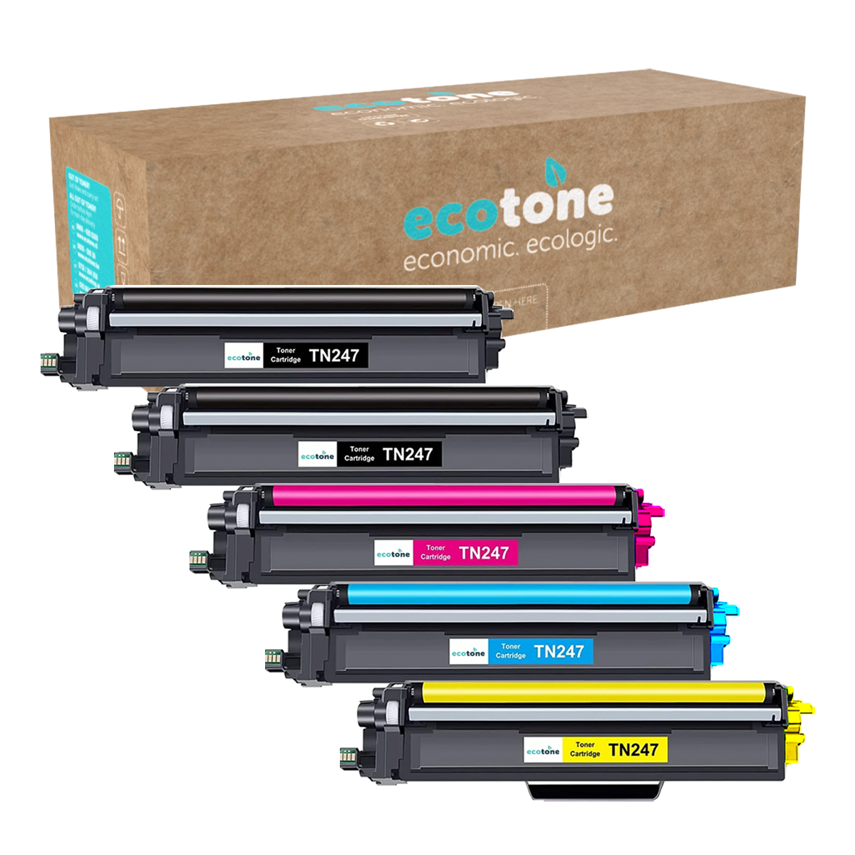 Brother Ecopack (Replaces Brother TN-247 toner) 2xBL + 1xCMY  - (BL 2x3000 Pages) (CMY 3x2300 Pages)