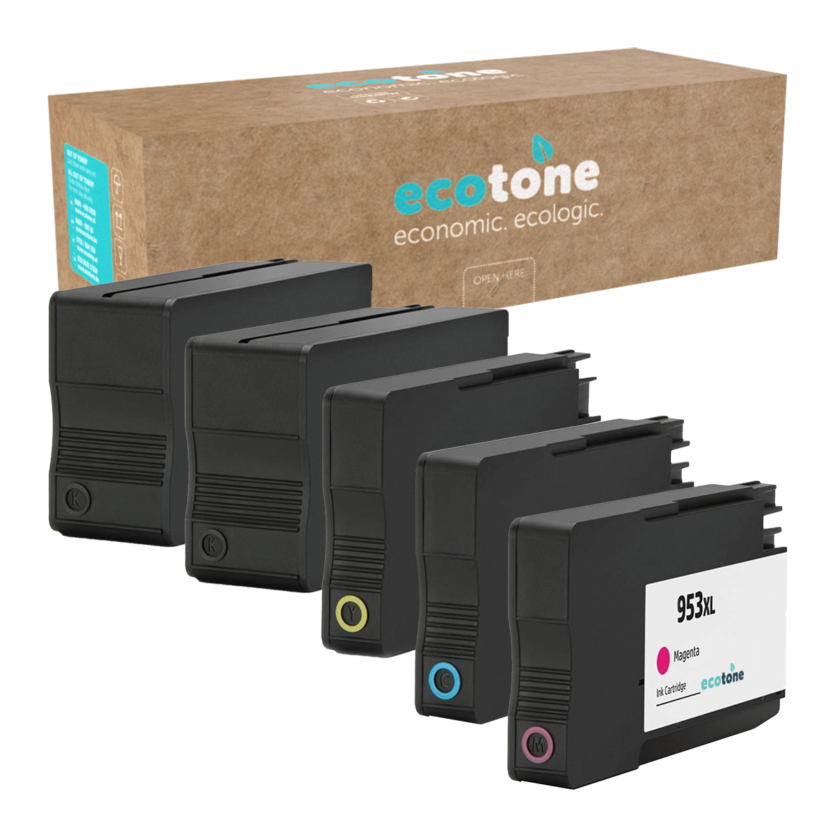 HP Ecopack (Replaces HP 953XL ink) 2xBL + 1xCMY  - (BL 2x2045 Pages) (CMY 3x1765 Pages)