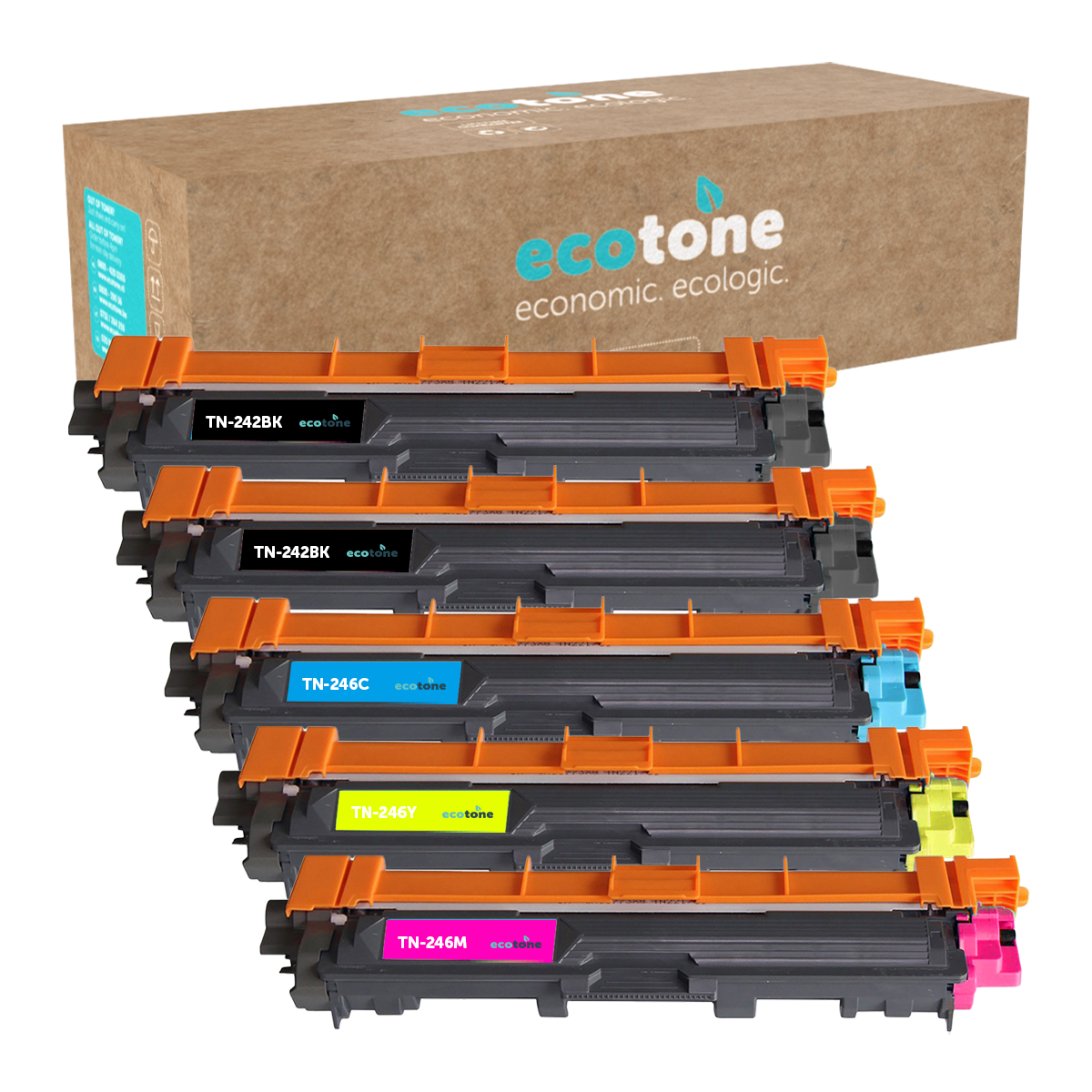 Brother Ecopack (Replaces Brother TN-242/246 toner) 2xBL + 1xCMY  - (BL 2x2500 Pages) (CMY 3x2200 Pages)