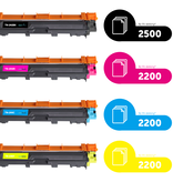 Brother Ecopack (Replaces Brother TN-242/246 toner) 2xBL + 1xCMY  - (BL 2x2500 Pages) (CMY 3x2200 Pages)