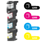 Brother Ecopack (Replaces Brother LC-227/225XL ink) 2xBL+ 1xCMY  - (BL 2x1200 Pages) (CMY 3x1200 Pages)