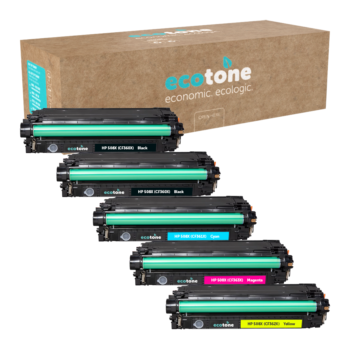 HP Ecopack (Replaces HP 508X toner) 2xBL + 1xCMY  - (BL 2x12500 Pages) (CMY 3x9500 Pages)