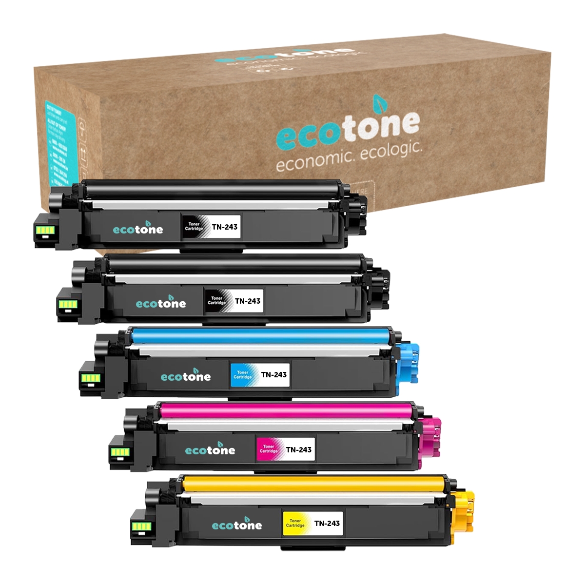 Brother Ecopack (Replaces Brother TN-243 toner) 2xBL + 1xCMY  - (BL 2x1000 Pages) (CMY 3x1000 Pages)