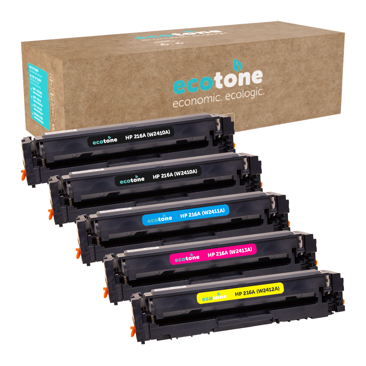 HP Ecopack (Replaces HP 216A toner) 2xBL + 1xCMY  - (BL 2x1050 Pages) (CMY 3x850 Pages)