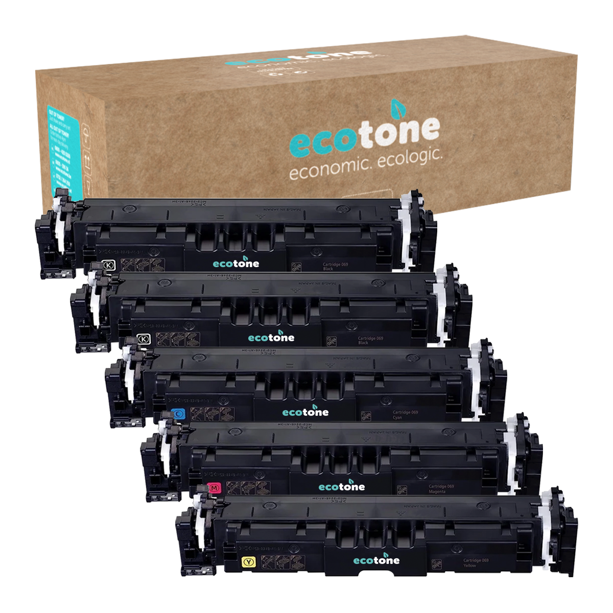Canon Ecopack (Replaces Canon 069H toner) 2xBL + 1xCMY  - (BL 2x7600 Pages) (CMY 3x5500 Pages)