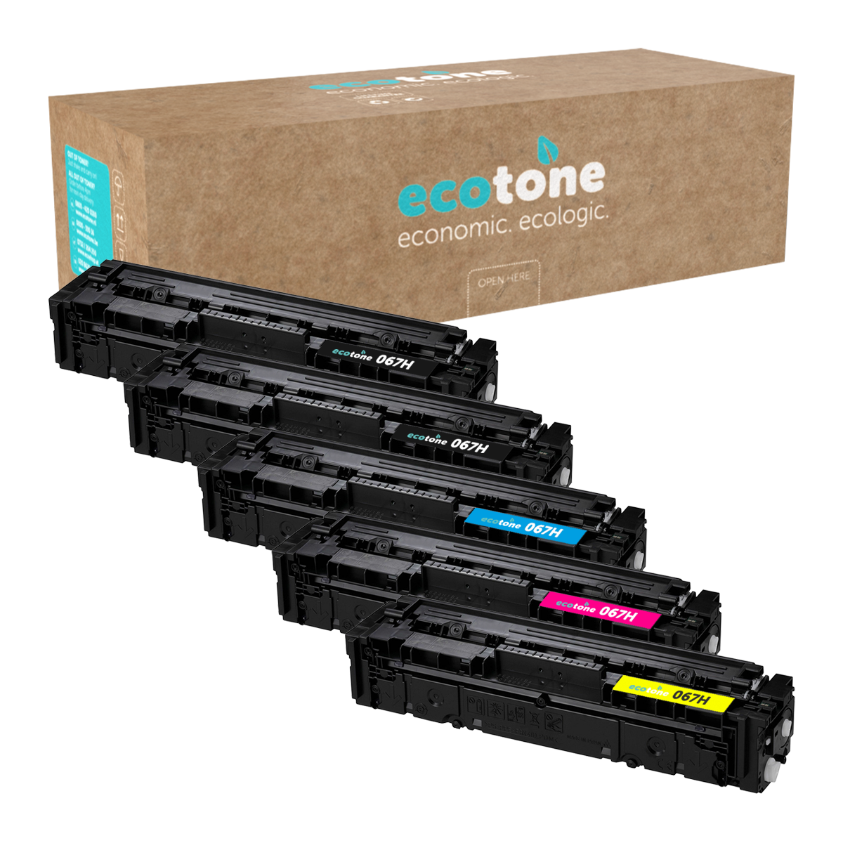 Canon Ecopack (Replaces Canon 067H toner) 2xBL + 1xCMY  - (BL 2x3130 Pages) (CMY 3x2350 Pages)