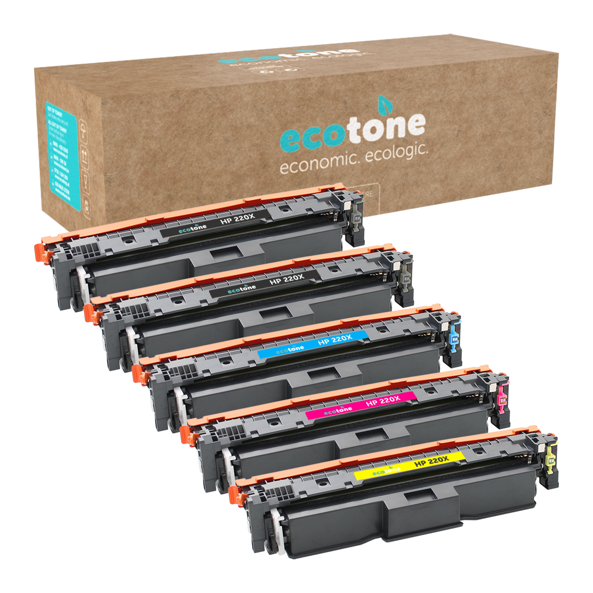 HP Ecopack (Replaces HP 220X toner) 2xBL + 1xCMY  - (BL 2x7500 Pages) (CMY 3x5500 Pages)