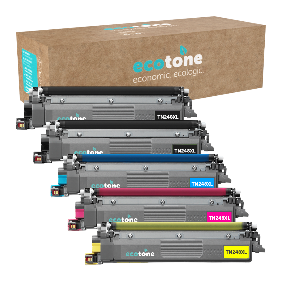 Brother Ecopack (Replaces Brother TN-248XL toner) 2xBL + 1xCMY  - (BL 2x3000 Pages) (CMY 3x2300 Pages)