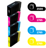 Canon Ecopack (Replaces Canon PGI-2500XL ink) 2xBL + 1xCMY  - (BL 2x2500 Pages) (CMY 3x1765 Pages)