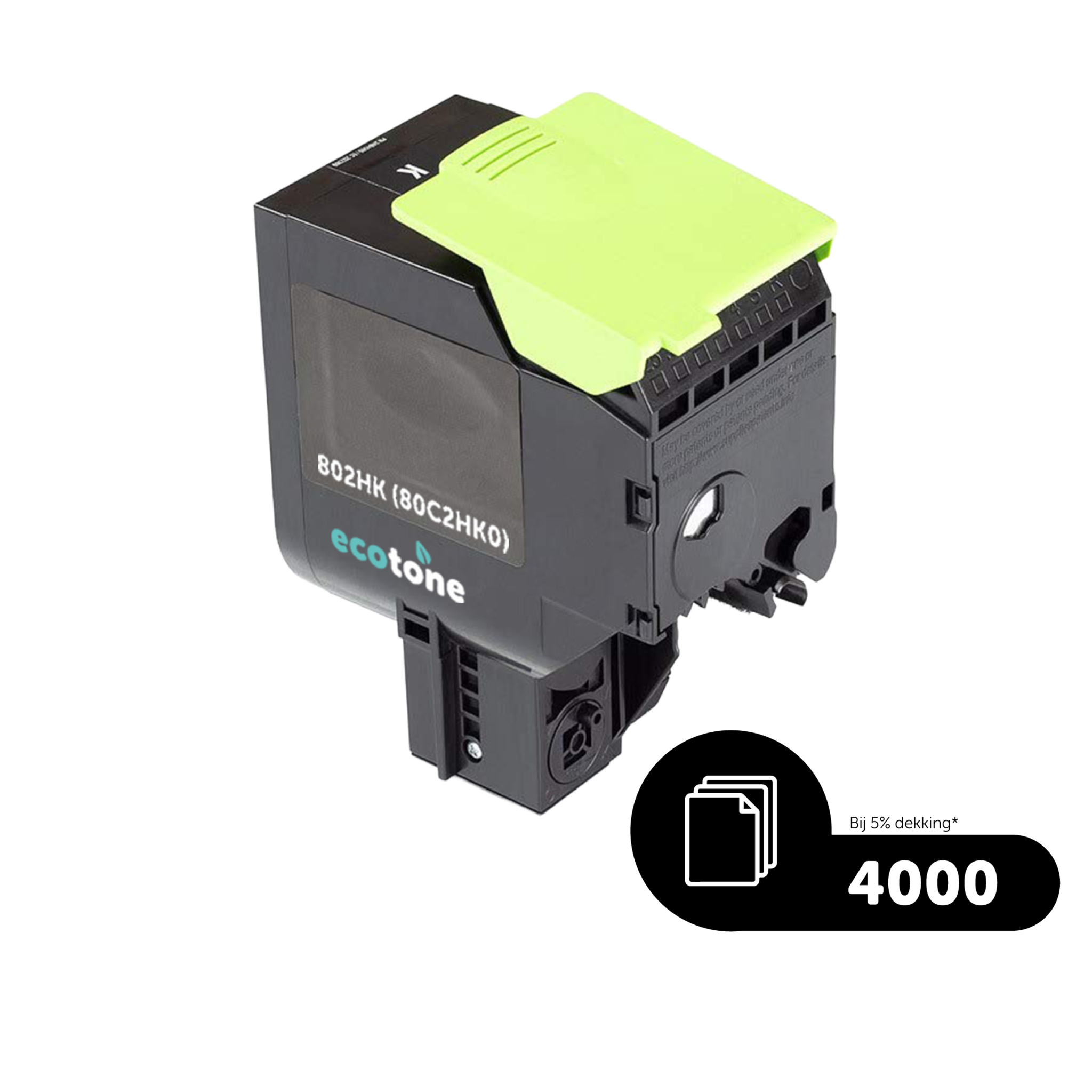 Lexmark Ecopack (Replaces Lexmark 802HK 80C2HK0 toner) 3xBL - (BL 3x4000 Pages)