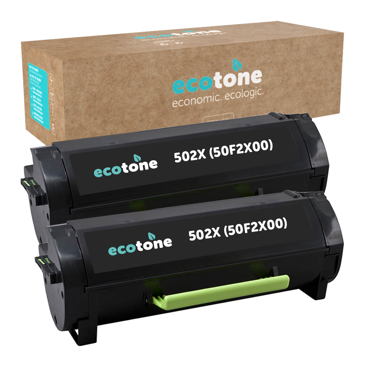Lexmark Ecopack (Replaces Lexmark 502X 50F2X00 toner) 2xBL - (BL 2x10000 Pages)