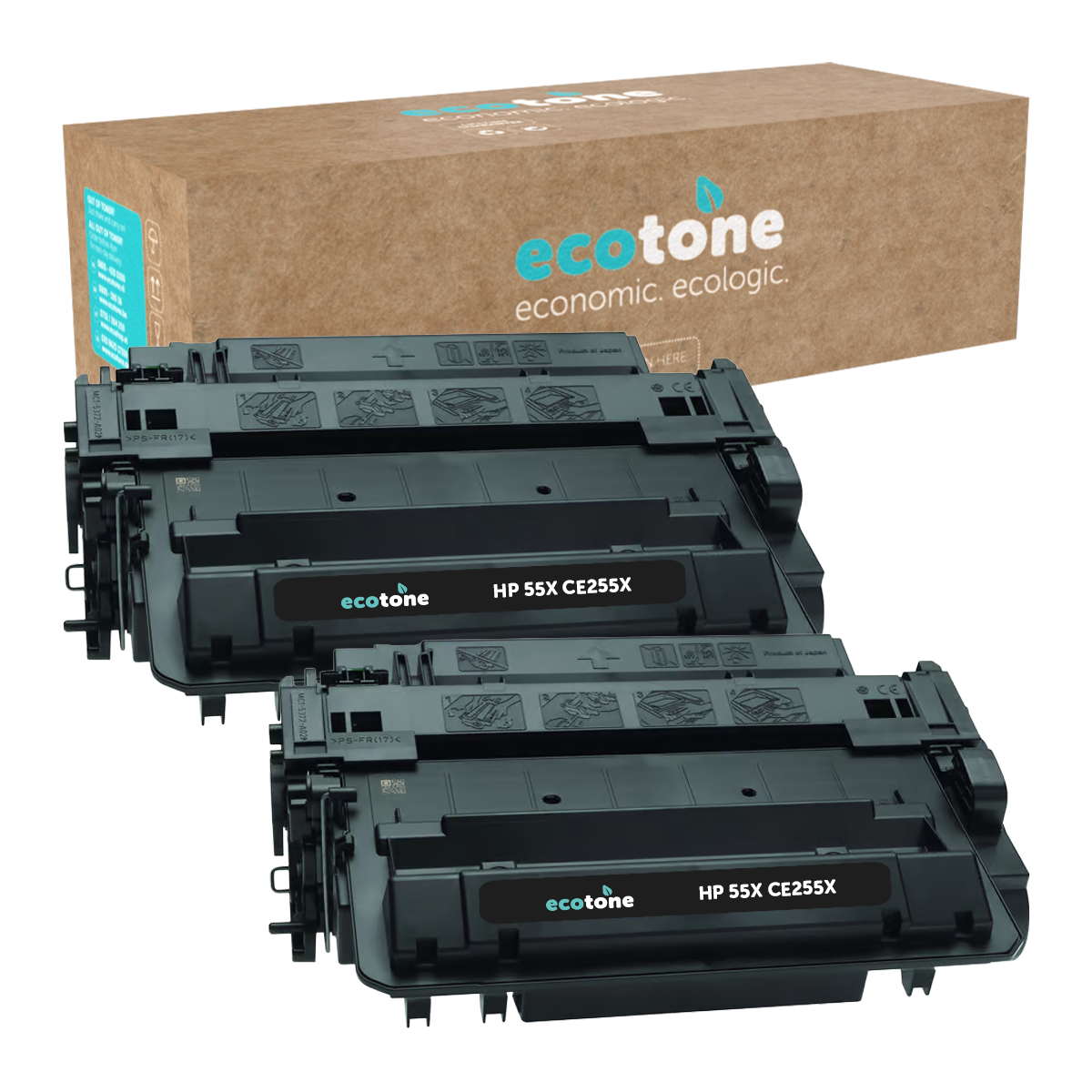 HP Ecopack (Replaces HP 55X CE255X toner) 2xBL - (BL 2x24000 Pages)