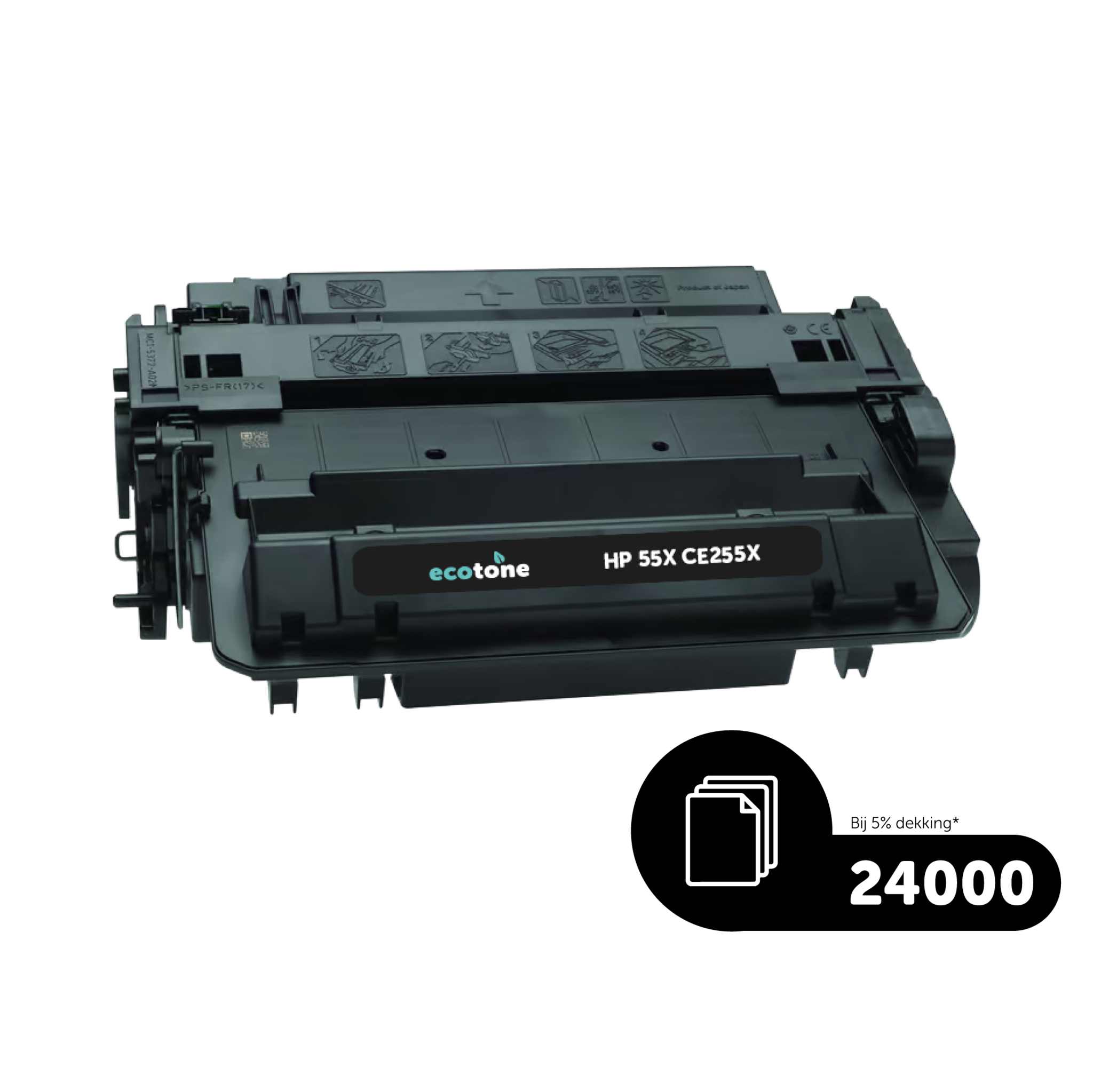 HP Ecopack (Replaces HP 55X CE255X toner) 2xBL - (BL 2x24000 Pages)