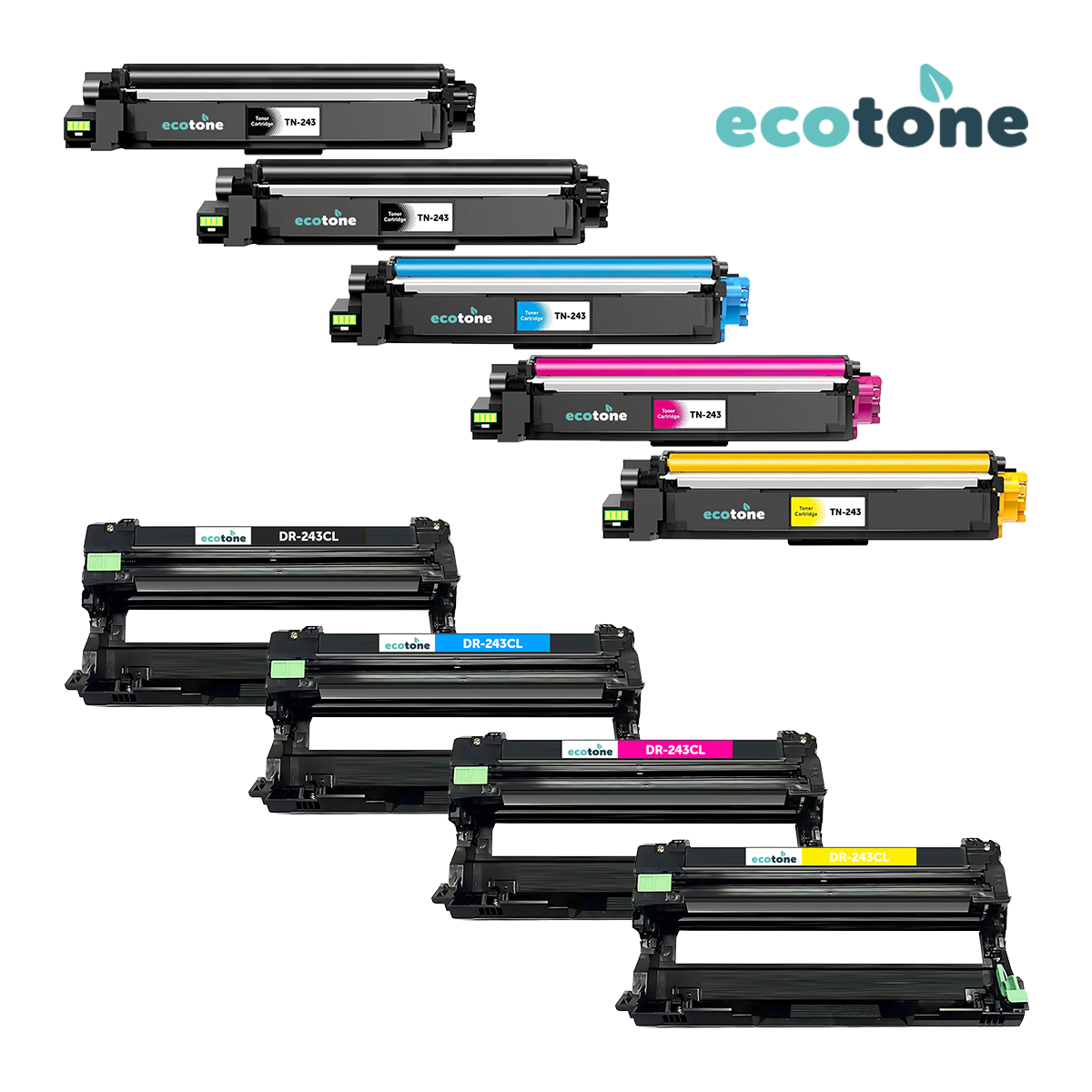 Brother Ecopack (Replaces Brother TN-243 toner/Drum) 2xBL+1xCMY+1xDr - (BL 2x1000 Pages) (CMY 3x1000 Pages) (Drum 1x18000 Pages)