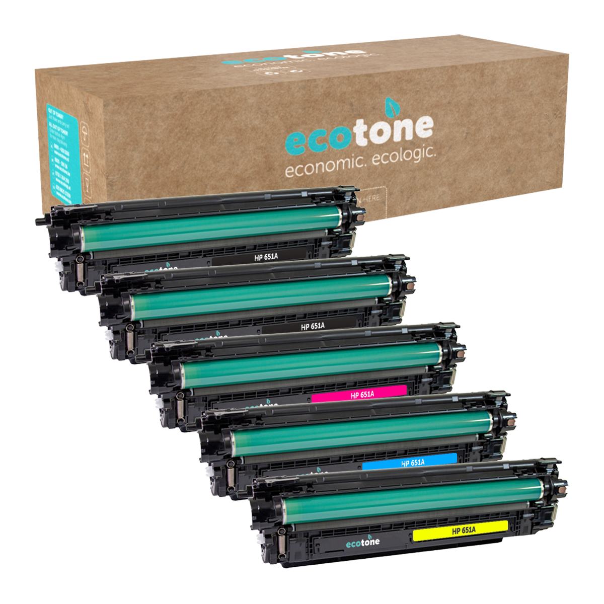 HP Ecopack (Replaces HP 651A CE340A toner) 2xBlack + 1xCMY - (BL 2x13500 Pages) (CMY 3x16000 Pages)