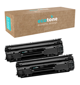 Ecotone Ecopack (Replaces HP 83X CF283X toner) 2xBL