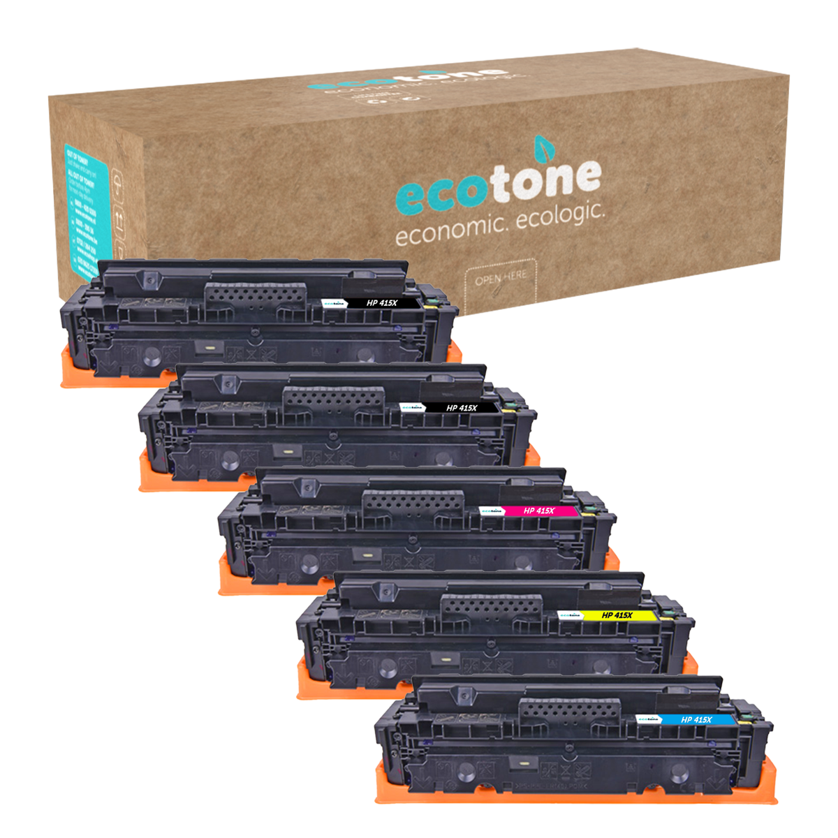 HP Ecopack (Replaces HP 415X toner) 2xBL + 1xCMY  - (BL 2x7500 Pages) (CMY 3x6000 Pages)