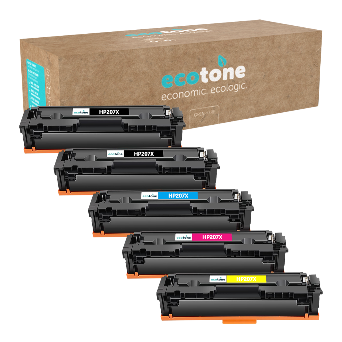HP Ecopack (Replaces HP 207X toner) 2xBL + 1xCMY  - (BL 2x3150 Pages) (CMY 3x2450 Pages)