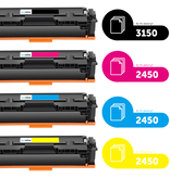 HP Ecopack (Replaces HP 207X toner) 2xBL + 1xCMY  - (BL 2x3150 Pages) (CMY 3x2450 Pages)