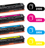 HP Ecopack (Replaces HP 131X/131A toner) 2xBL + 1xCMY  - (BL 2x2400 Pages) (CMY 3x1800 Pages)