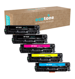 HP Ecopack (Replaces HP 312X/312A toner) 2xBL + 1xCMY