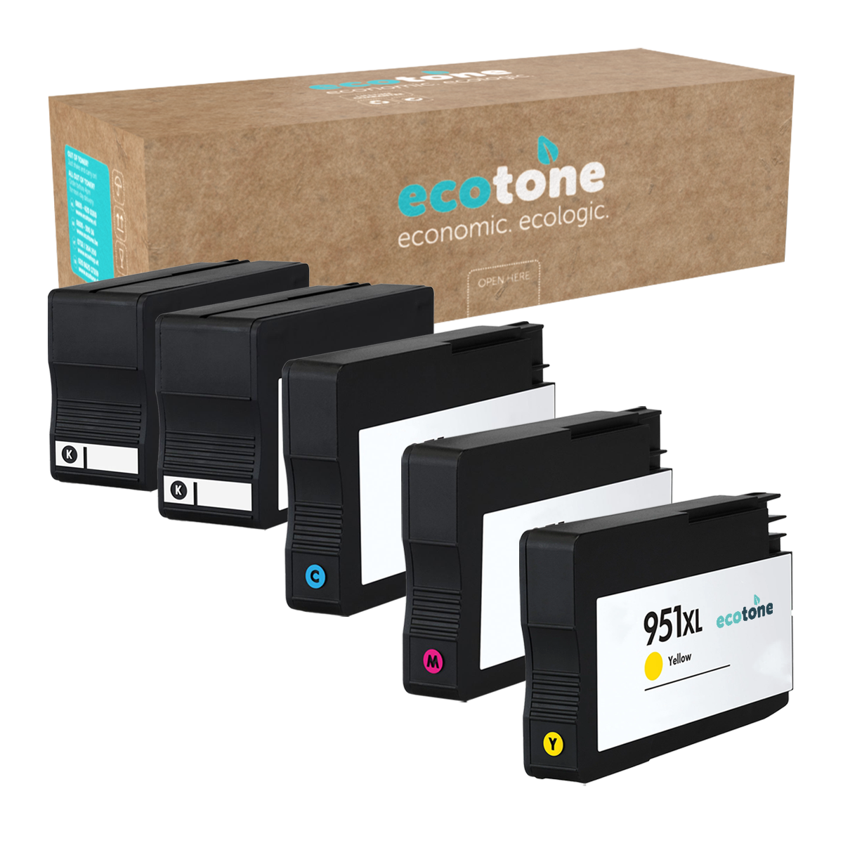 HP Ecopack (Replaces HP 950/951XL ink) 2xBL + 1xCMY  - (BL 2x2890 Pages) (CMY 3x2295 Pages)