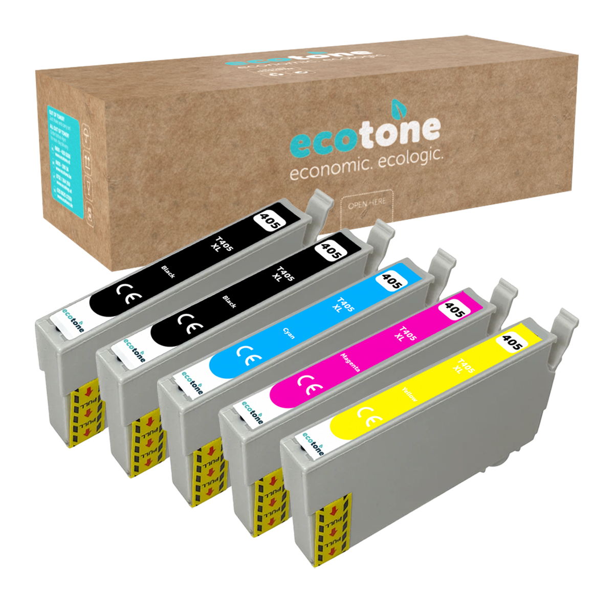 Epson Ecopack (Replaces Epson 405XL ink) 2xBL + 1xCMY  - (BL 2x1100 Pages) (CMY 3x1100 Pages)