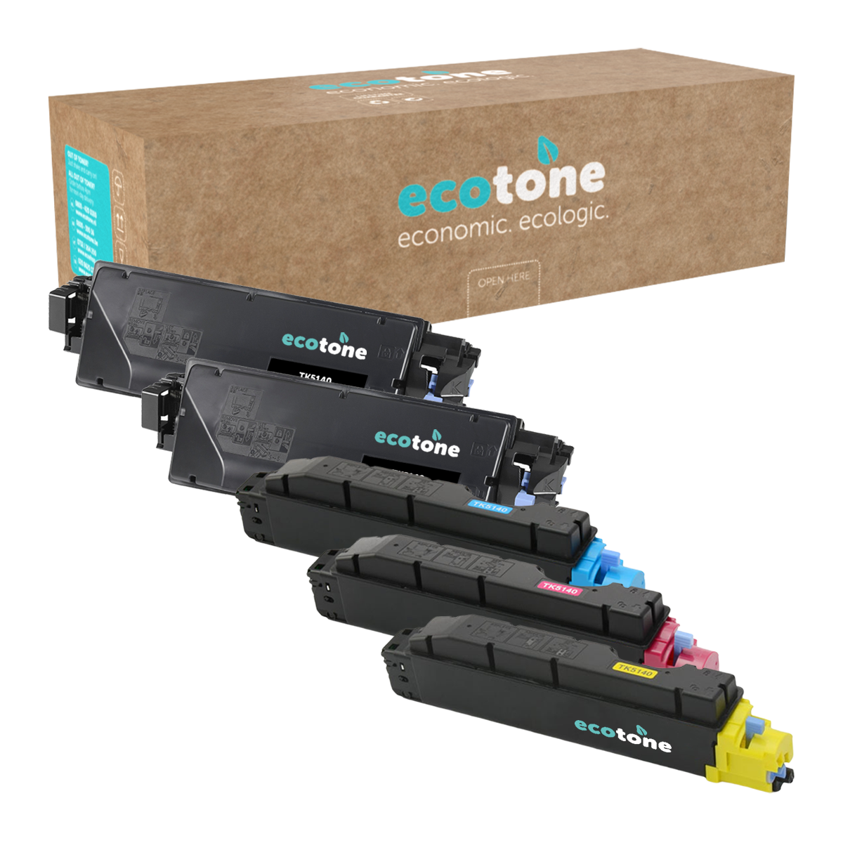 Kyocera Ecopack (Replaces Kyocera TK-5140 toner) 2xBL + 1xCMY  - (BL 2x7000 Pages) (CMY 3x5000 Pages)