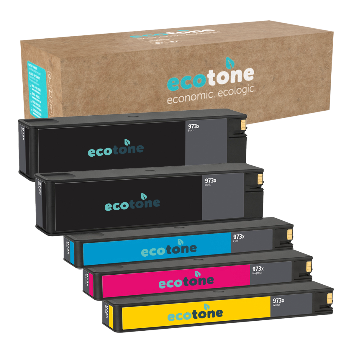 HP Ecopack (Replaces HP 973XL ink) 2xBL + 1xCMY  - (BL 2x13500 Pages) (CMY 3x8500 Pages)