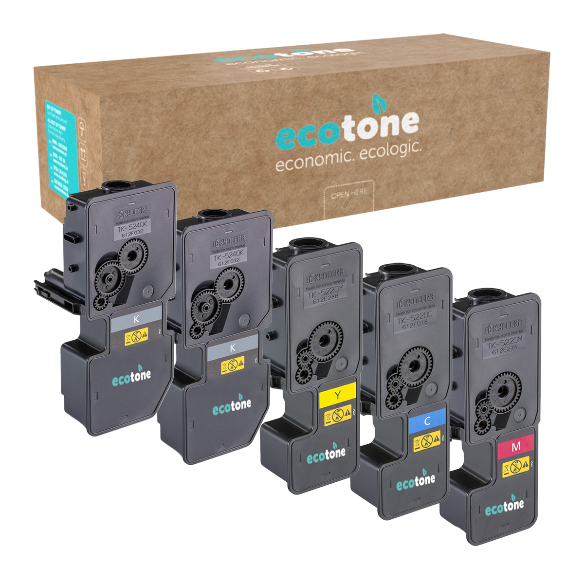Kyocera Ecopack (Replaces Kyocera TK-5270 toner) 2xBL + 1xCMY  - (BL 2x8000 Pages) (CMY 3x6000 Pages)
