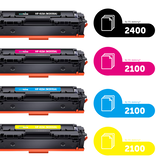 HP Ecopack (Replaces HP 415A toner) 2xBL + 1xCMY  - (BL 2x2400 Pages) (CMY 3x2100 Pages)