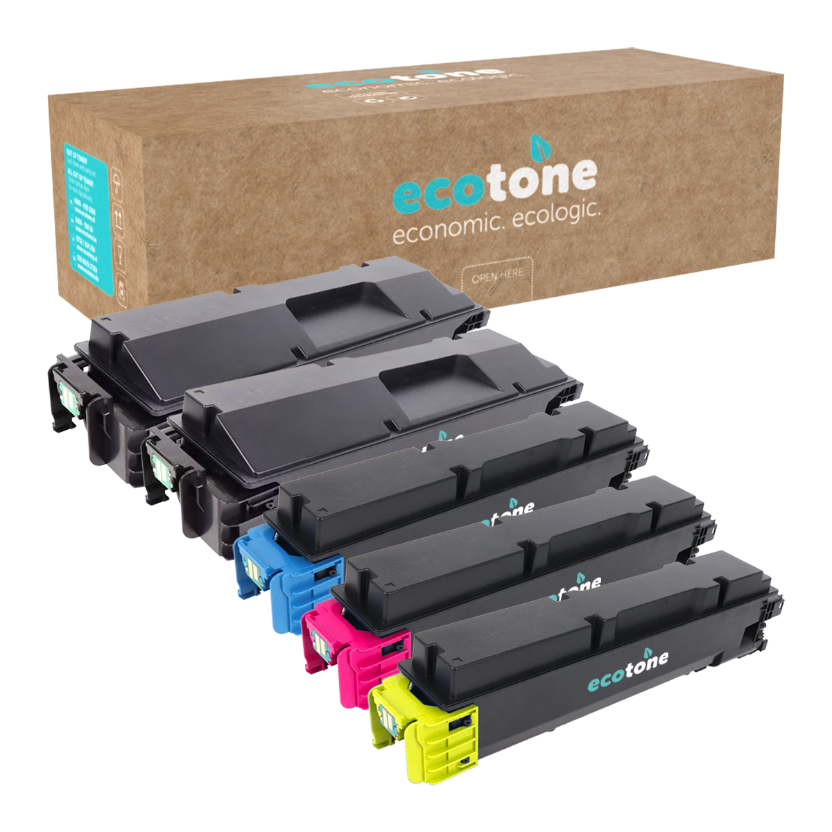 Kyocera Ecopack (Replaces Kyocera TK-5370 toner) 2xBL + 1xCMY  - (BL 2x7000 Pages) (CMY 3x5000 Pages)