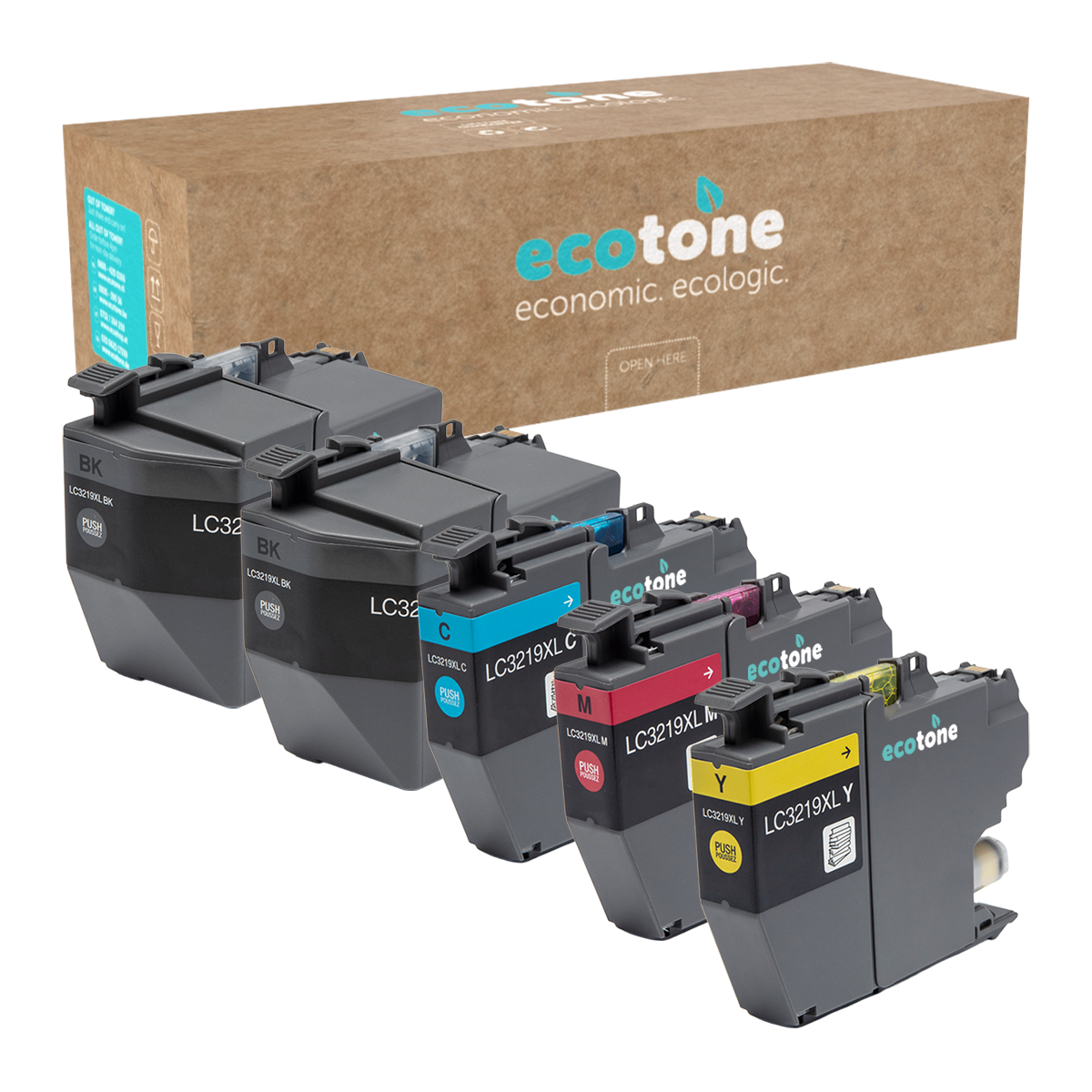 Brother Ecopack (Replaces Brother LC-3219XL ink) 2xBL + 1xCMY  - (BL 2x2940 Pages) (CMY 3x1600 Pages)