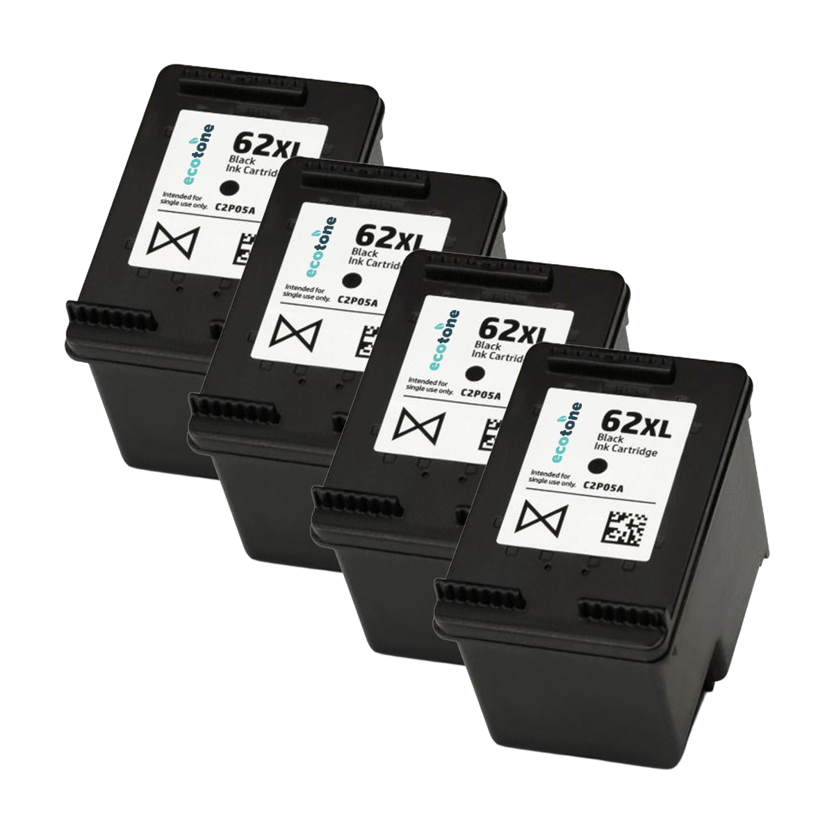 HP Ecopack (Replaces HP 62XL C2P05AE ink) 4xBL - (BL 4x770 Pages)