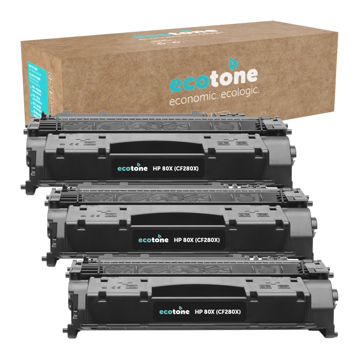 HP Ecopack (Replaces HP 80X CF280X toner) 3xBL - (BL 3x6900 Pages)