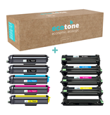 Brother Ecopack (Replaces Brother TN-247 toner/drum) 2xBl+1xCMY+1xDr - (BL 2x3000 Pages) (CMY 3x2300 Pages) (Drum 1x18000 Pages)