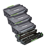 Brother Ecopack (Replaces Brother TN-3480 toner/drum) 3xBl+1xDr - (BL 3x8000 Pages) (Drum 1x50000 Pages)