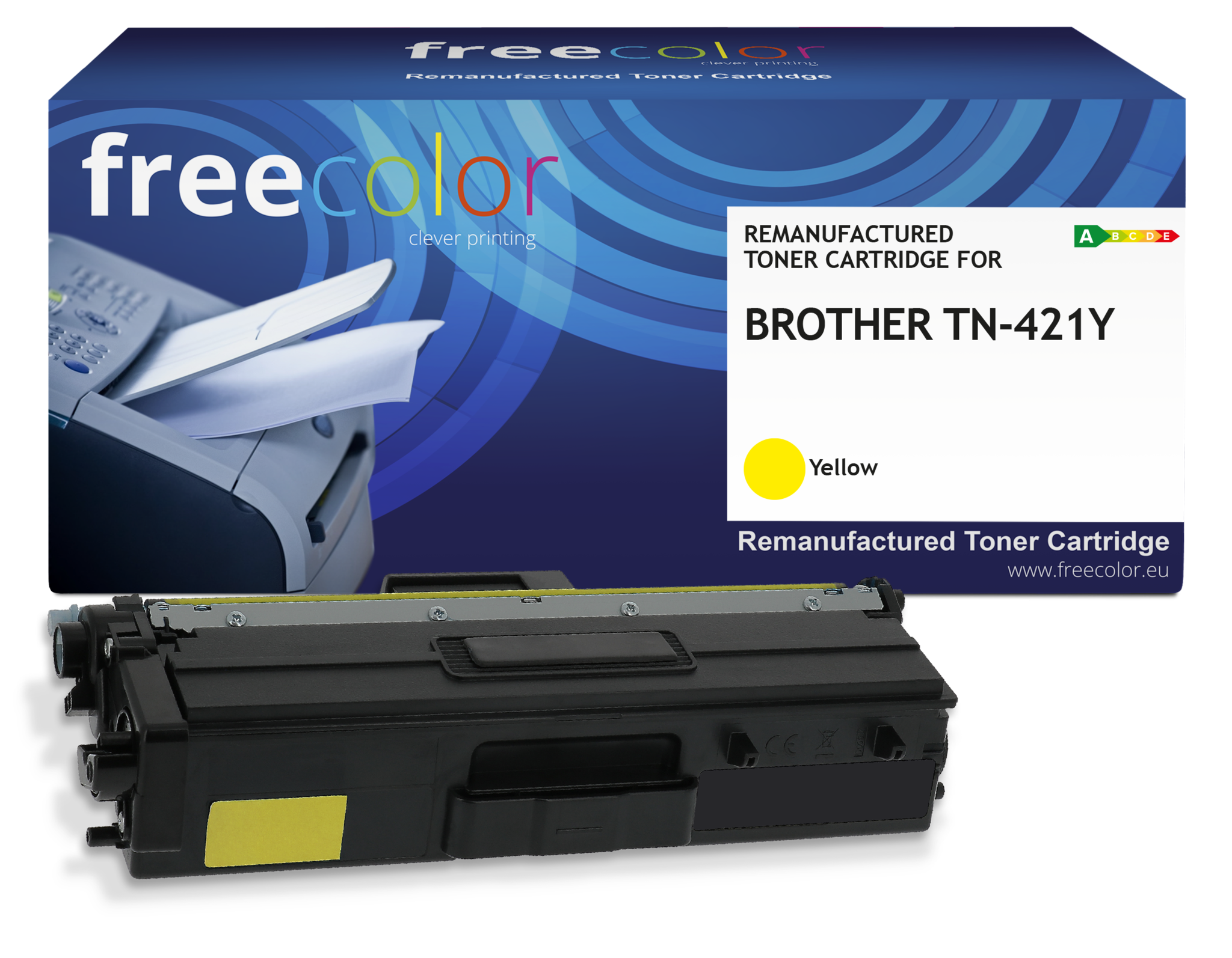 Free Color Brother TN-421Y toner yellow 1800 pages (Free Color) NC
