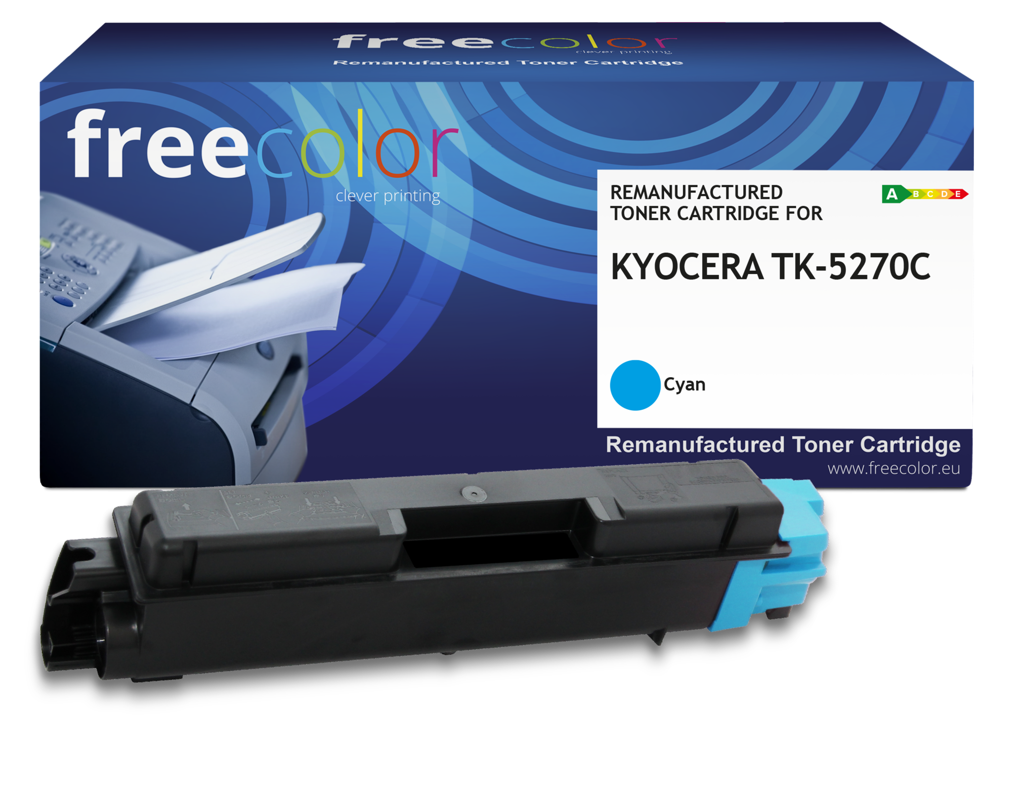 Free Color Kyocera TK-5270C (1T02TVCNL0) toner cyan 6K (Free Color) CC