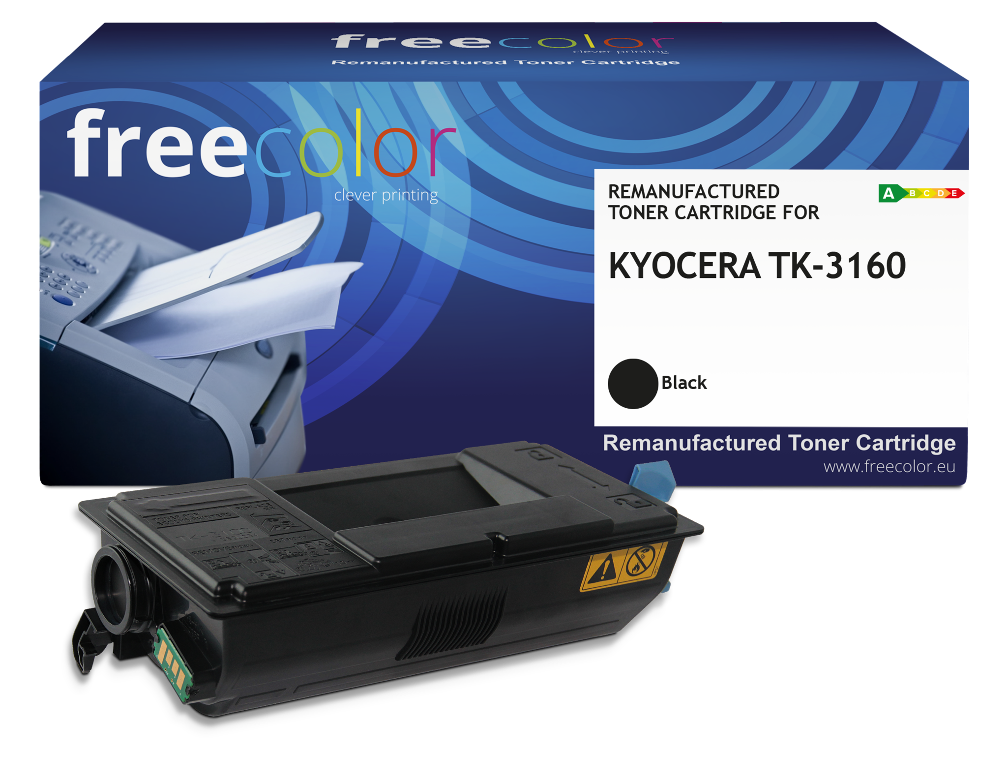 Free Color Kyocera TK-3160 (1T02T90NL0) toner black 12500p (Free Color) CC