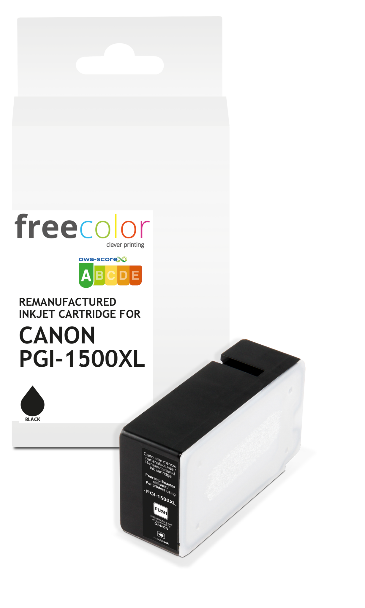 Free Color Canon PGI-1500XLBK (9182B001) ink black 1200p (Free Color) CC