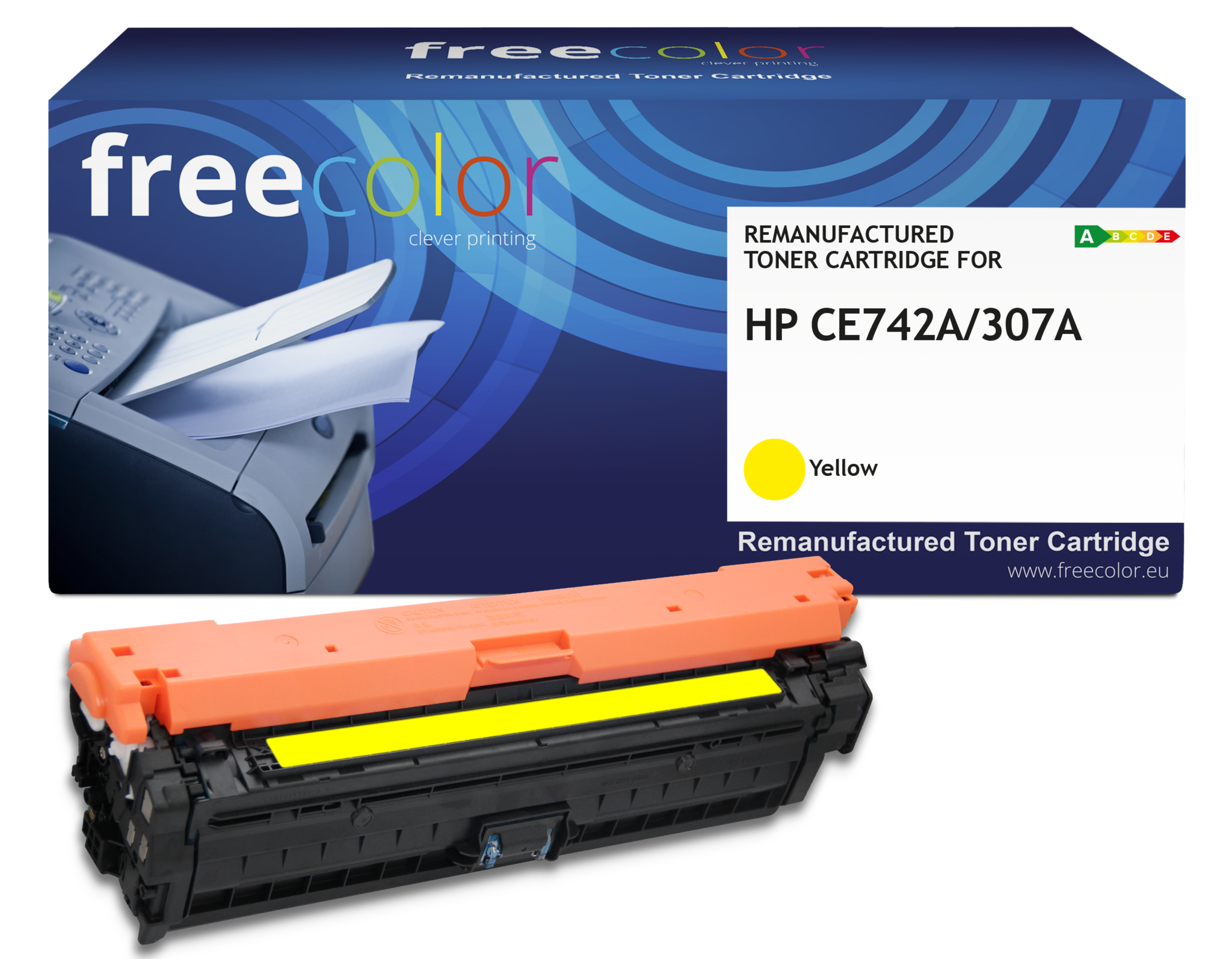 Free Color Free Color toner (replaces HP 307A CE742A) yellow 7300p CC
