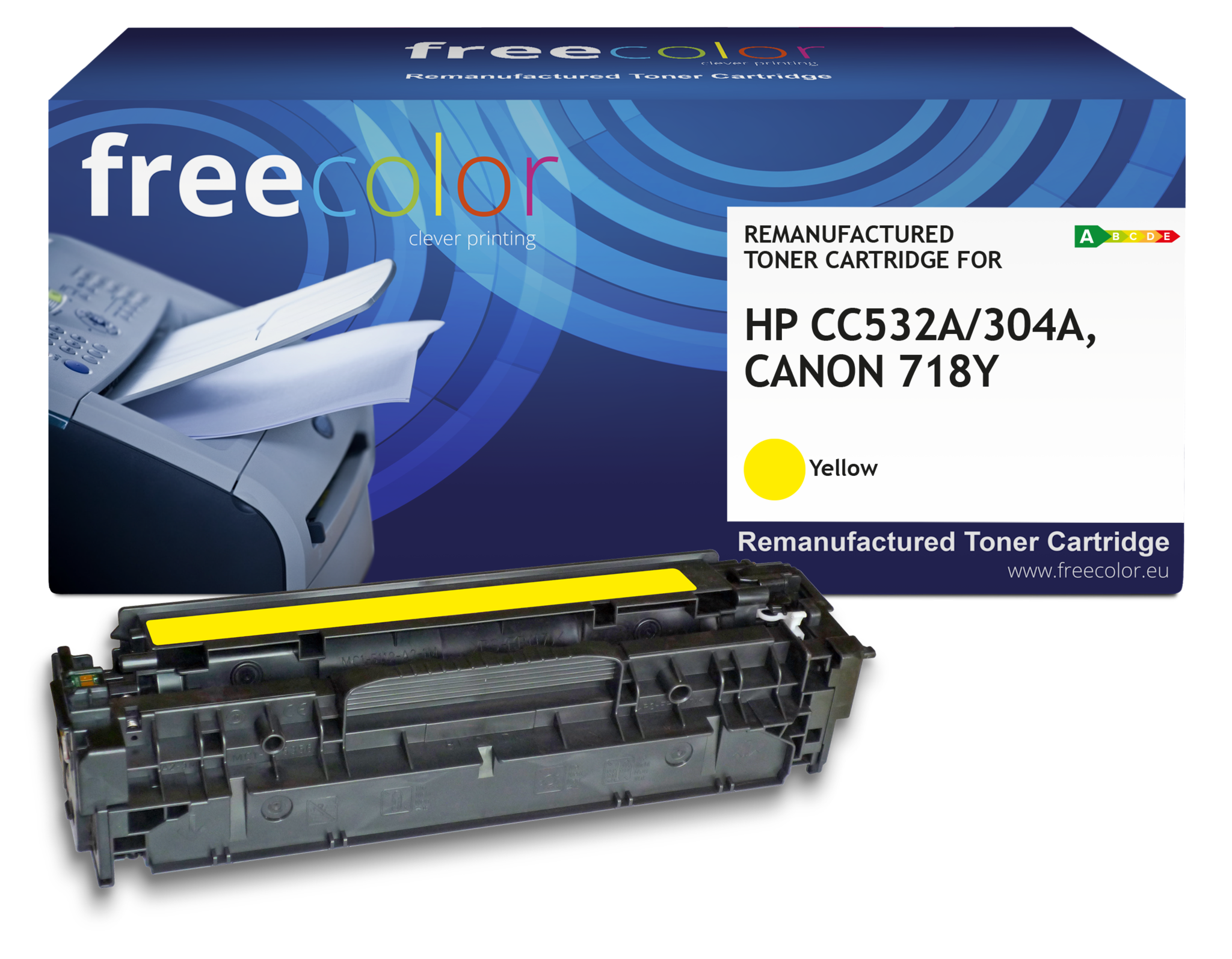 Free Color Free Color toner (replaces HP 304A CC532A) yellow 2800p CC