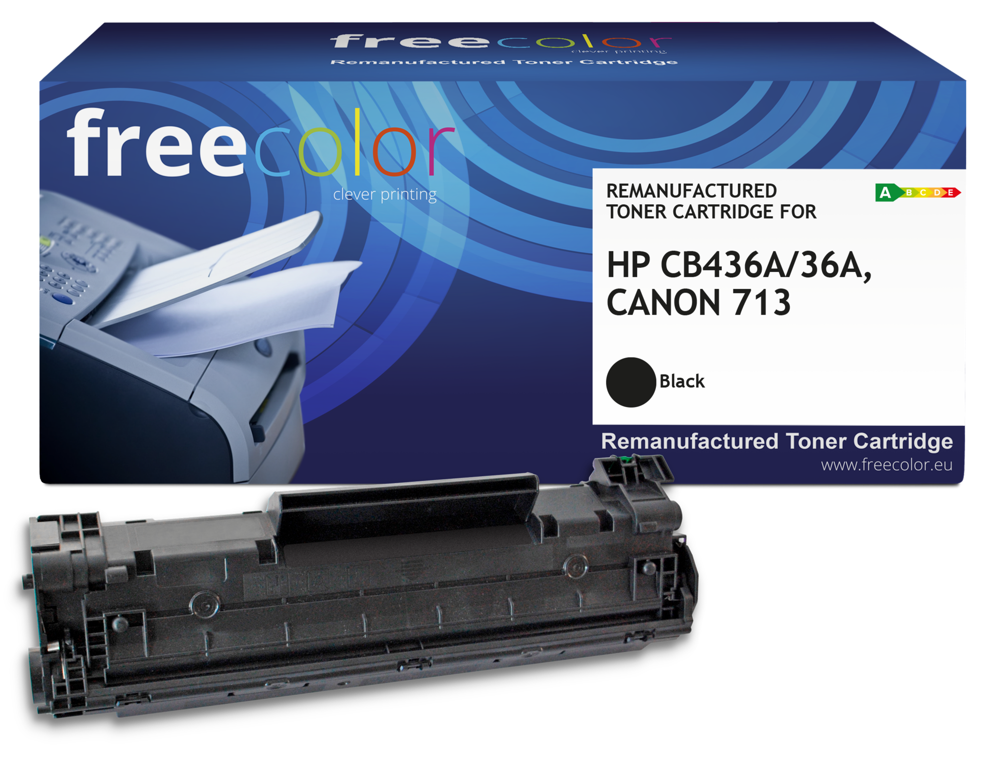 Free Color Free Color toner (replaces HP 36A CB436A) black 2000 pages RC